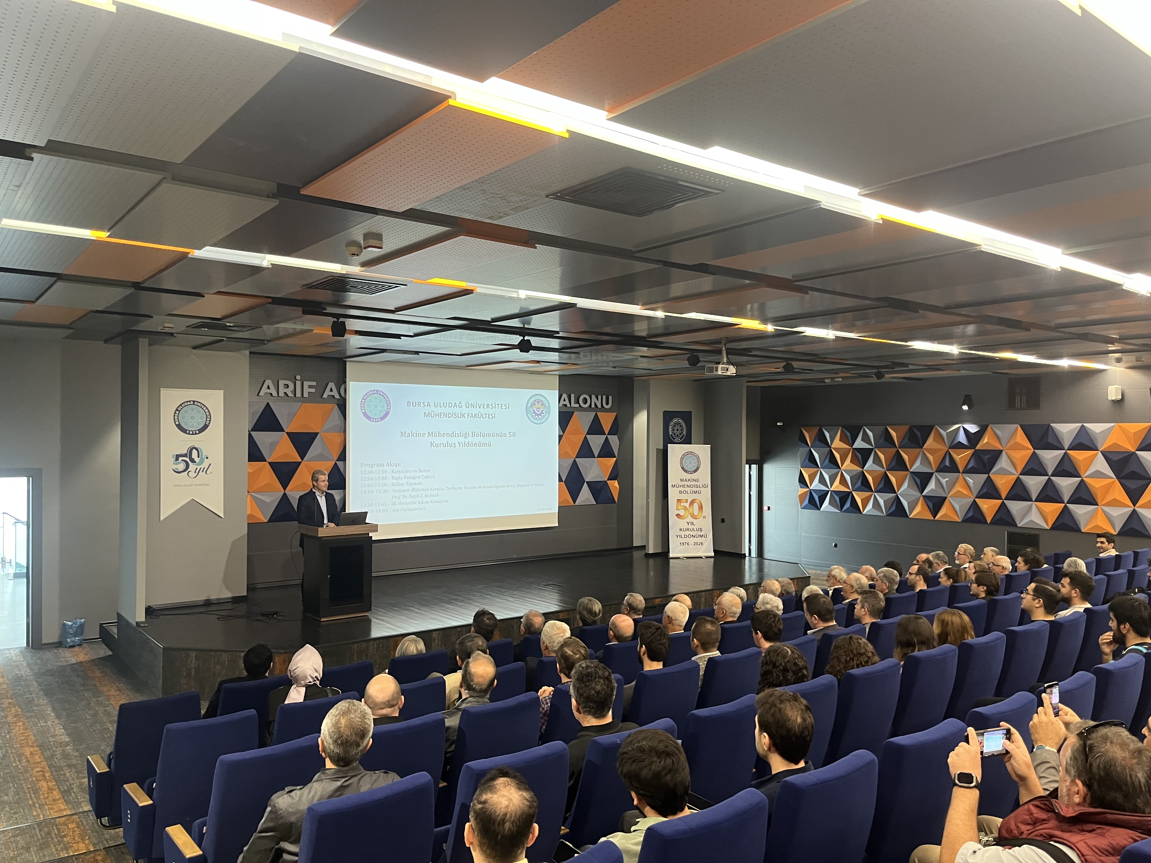 Makine Mühendisliği Bölümümüzün 50. Kuruluş Yıl Dönümü Seminer Etkinliği Gerçekleştirildi